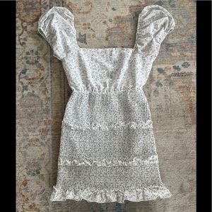 Flirty lace up back sundress